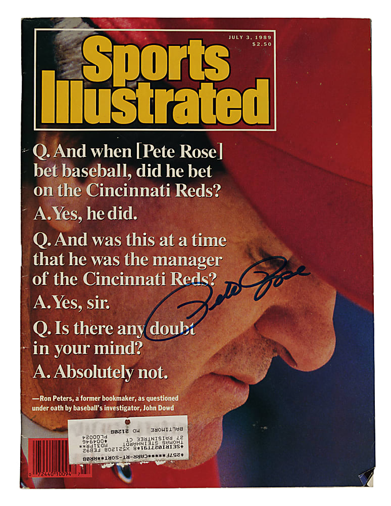 1989 Pete Rose Signed Sports Illustrated