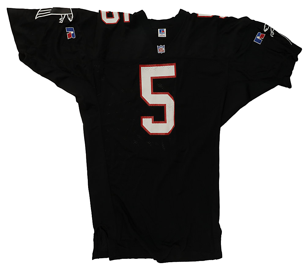 Morten Andersen Signed Atlanta Falcons Jersey with "Hall of Fame 2017" and "Practice Worn" Inscriptions