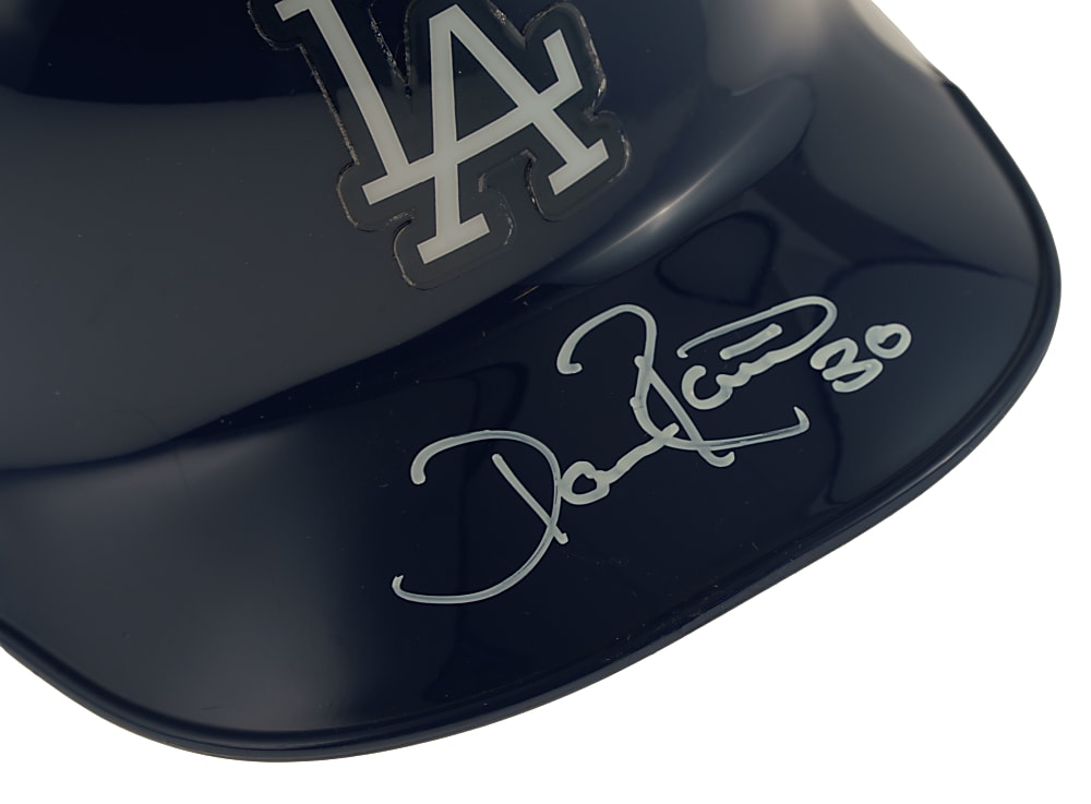 Dave Roberts Signed Los Angeles Dodgers Batting Helmet