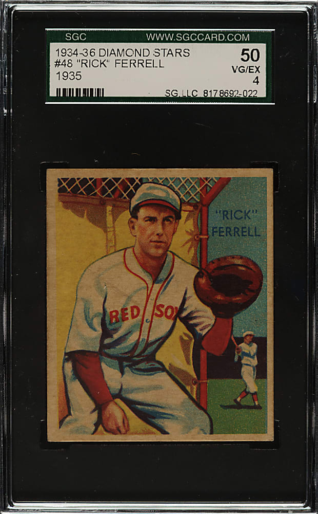 1934-1936 R327 Diamond Stars #48 Rick Ferrell SGC VG/EX 50