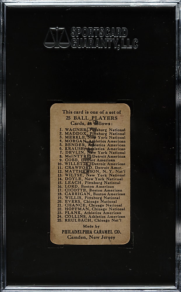 1909 E95 Philadelphia Caramel Vic Willis SGC FAIR 20