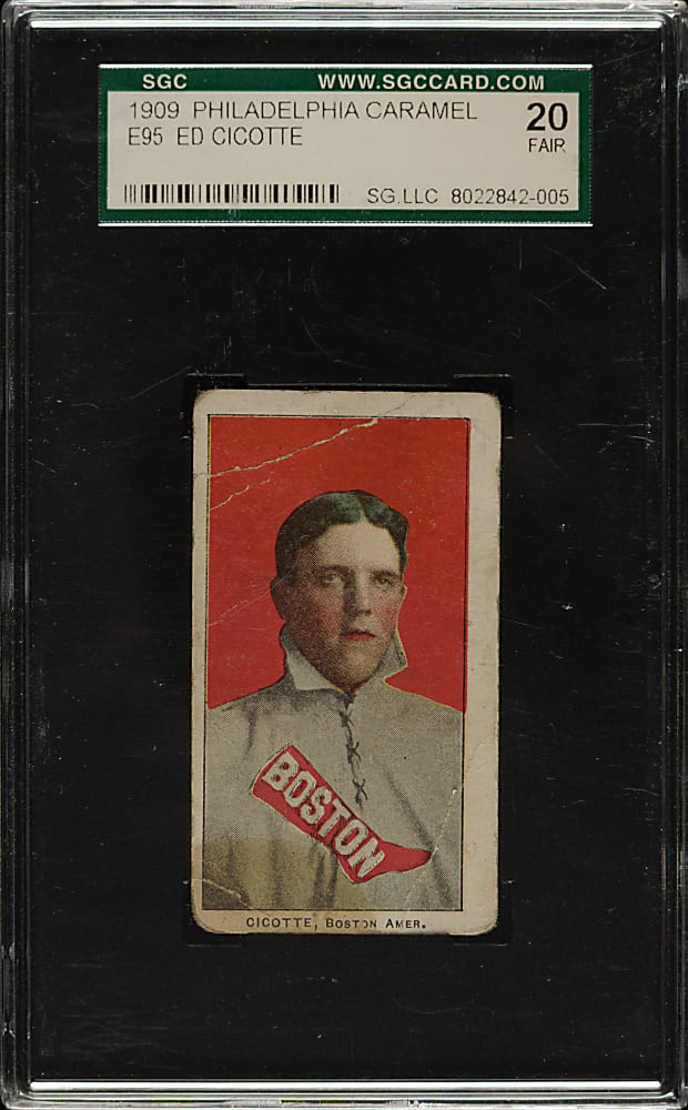 1909 E95 Philadelphia Caramel Ed Cicotte SGC FAIR 20