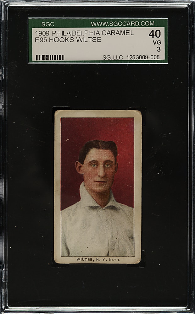 1909 E95 Philadelphia Caramel Hooks Wiltse SGC VG 40