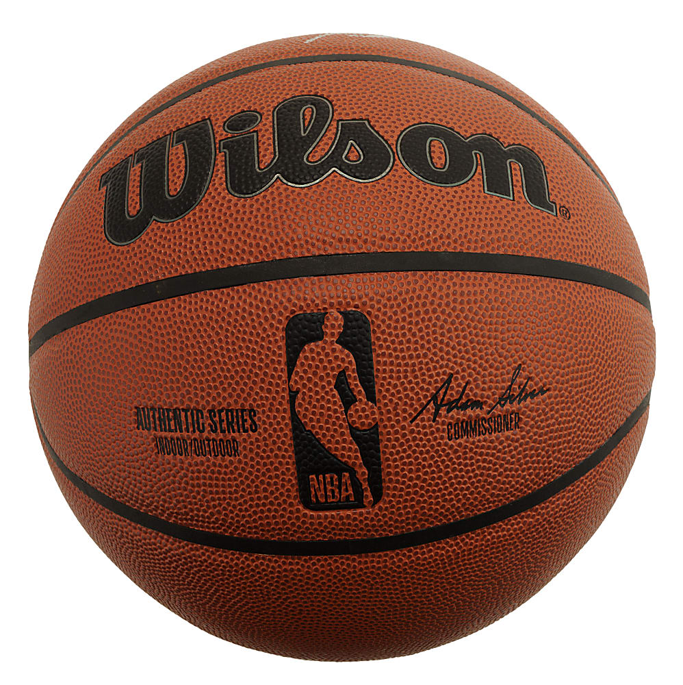 Dominique Wilkins Signed Wilson Basketball with "Human Highlight Film" Inscription