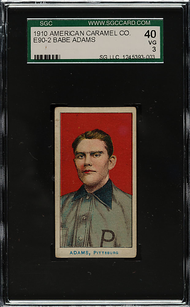 1910 E90-2 American Caramel Babe Adams SGC VG 40