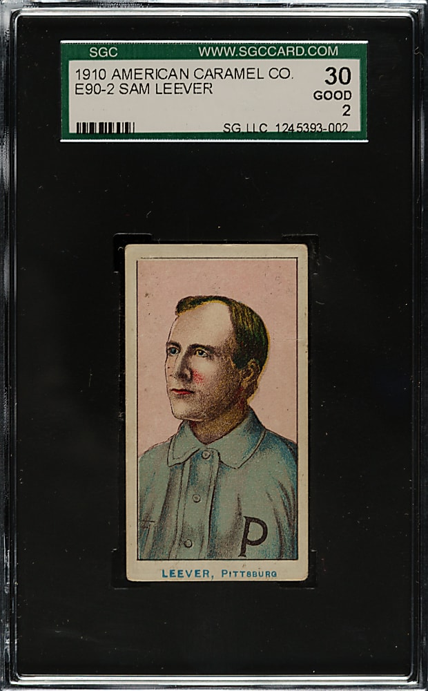 1910 E90-2 American Caramel Sam Leever SGC GOOD 30