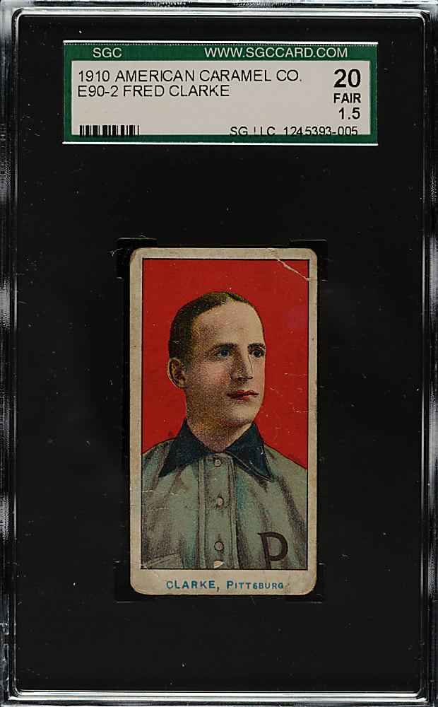 1910 E90-2 American Caramel Fred Clarke SGC FAIR 20