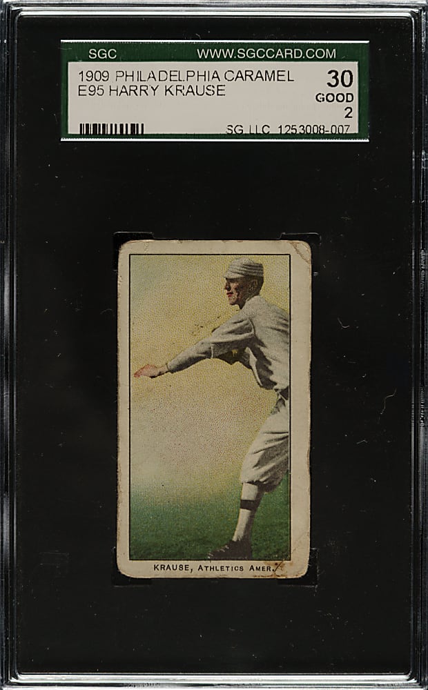 1909 E95 Philadelphia Caramel Harry Krause SGC GOOD 30