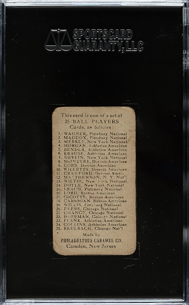 1909 E95 Philadelphia Caramel Harry Lord SGC FAIR 20