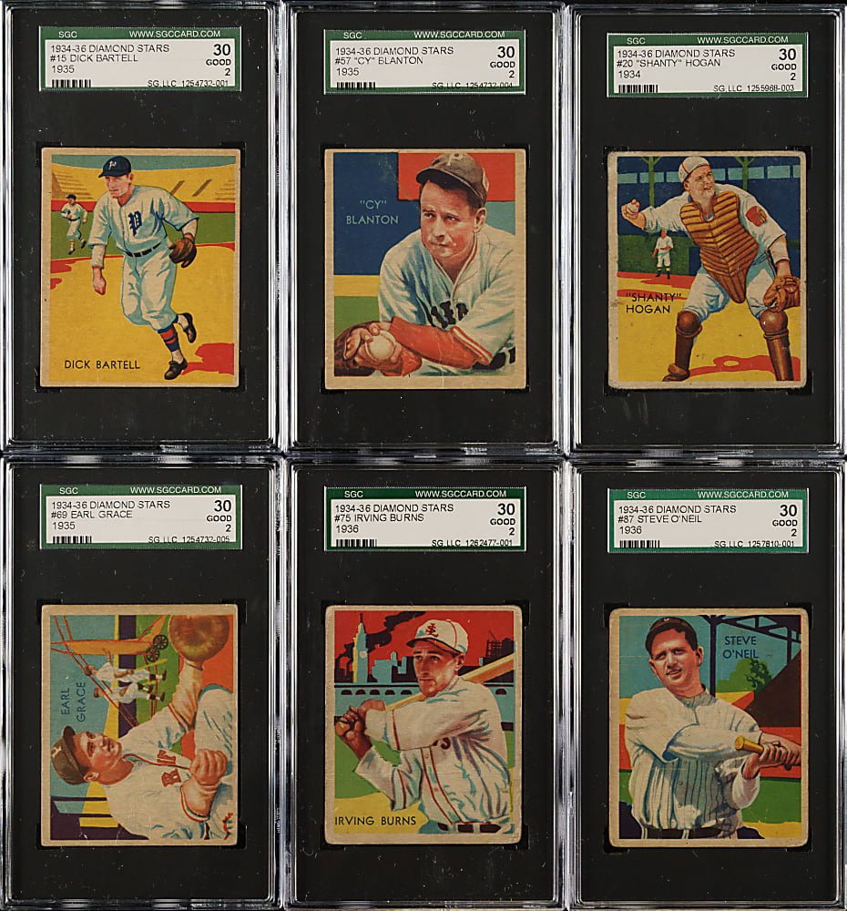 1934-1936 R327 Diamond Stars SGC GOOD 30 Collection (10) Including Al Lopez