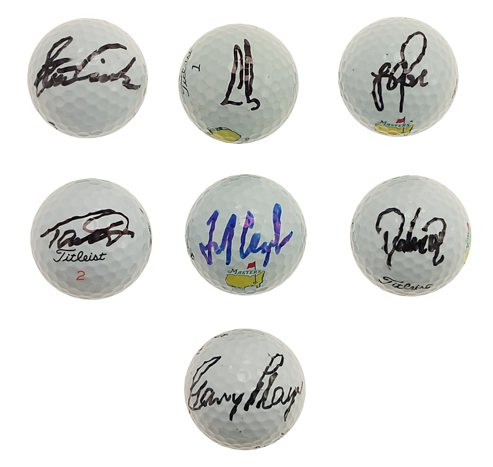 Hall of Fame and Stars Signed Golf Ball Collection (7) - PSA/DNA