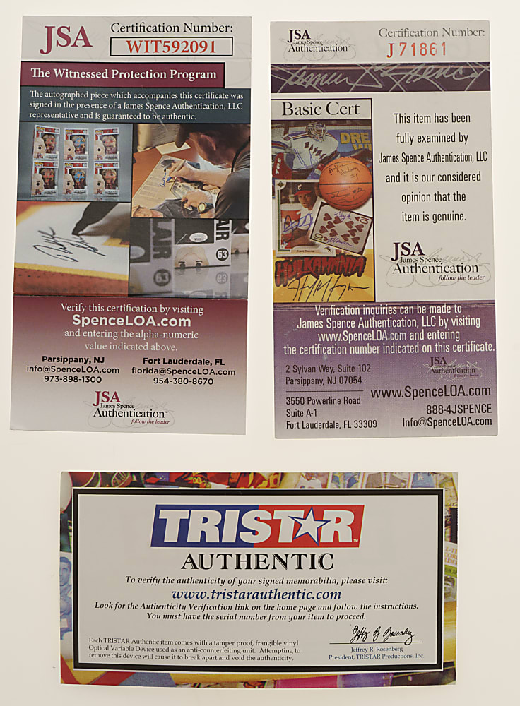 Hall of Fame and Stars Single-Signed Baseball Collection (9) - PSA/DNA, Beckett and JSA