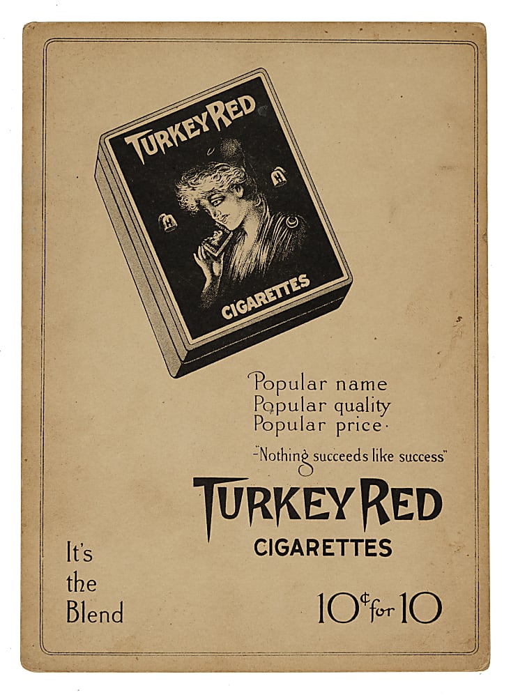 1911 T3 Turkey Red #78 Frank Baker - Advertising Back