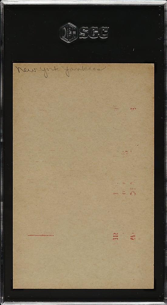 1947-1966 Exhibits Mickey Mantle Batting Name Outlined in White SGC FAIR 1.5