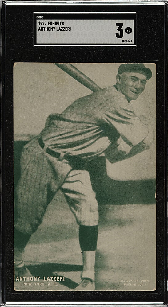 1927 Exhibits Tony Lazzeri SGC VG 3