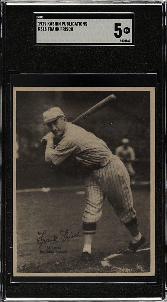 1929 R316 Kashin Publications Frank Frisch SGC EX 5