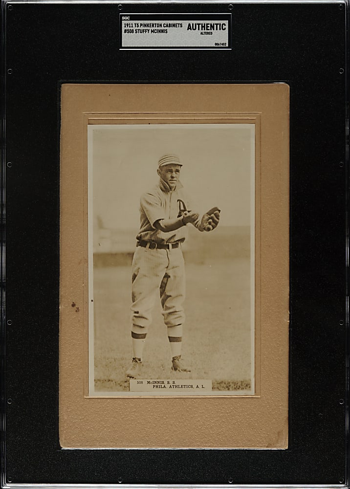 1911 T5 Pinkerton Cabinets #508 Stuffy McInnis SGC Authentic