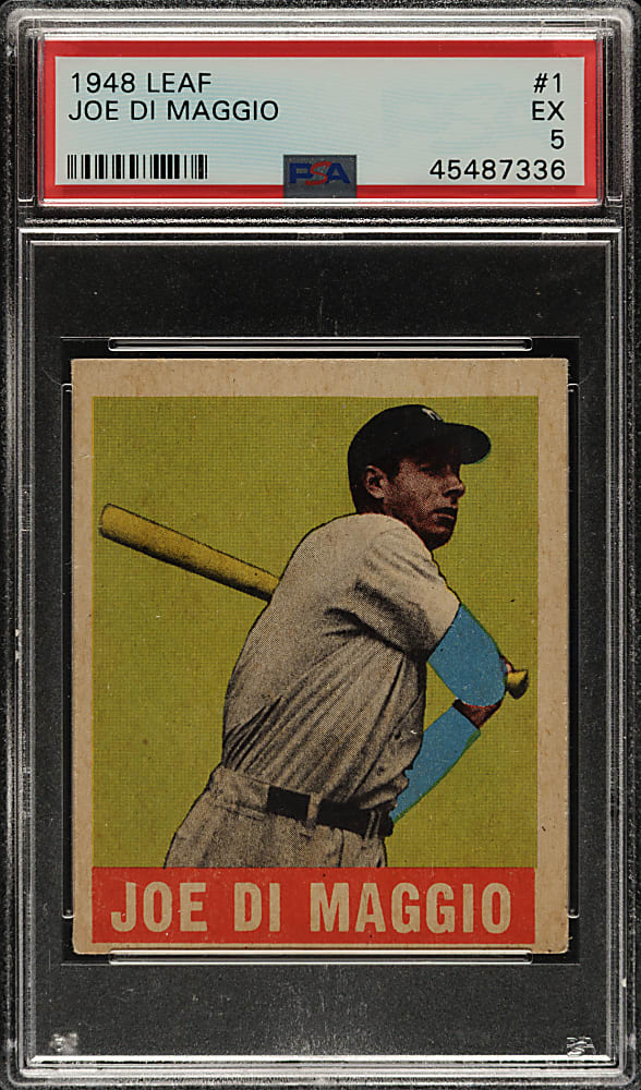 1948-1949 Leaf #1 Joe DiMaggio PSA EX 5