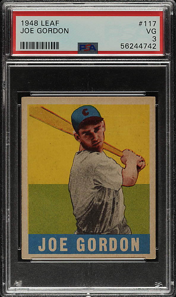 1948-1949 Leaf #117 Joe Gordon PSA VG 3