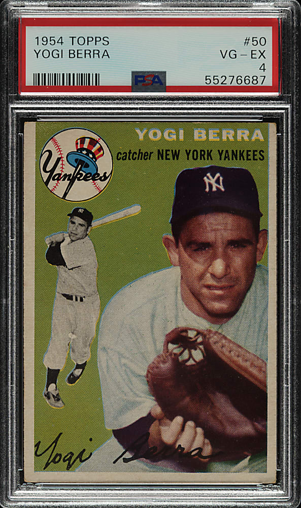 1954 Topps #50 Yogi Berra PSA VG-EX 4