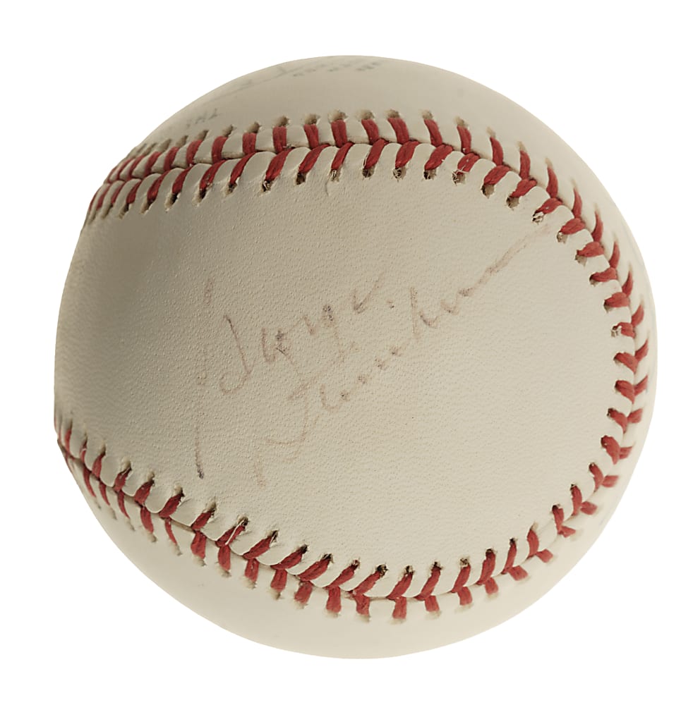 Billy Martin and George Steinbrenner Dual-Signed Baseball