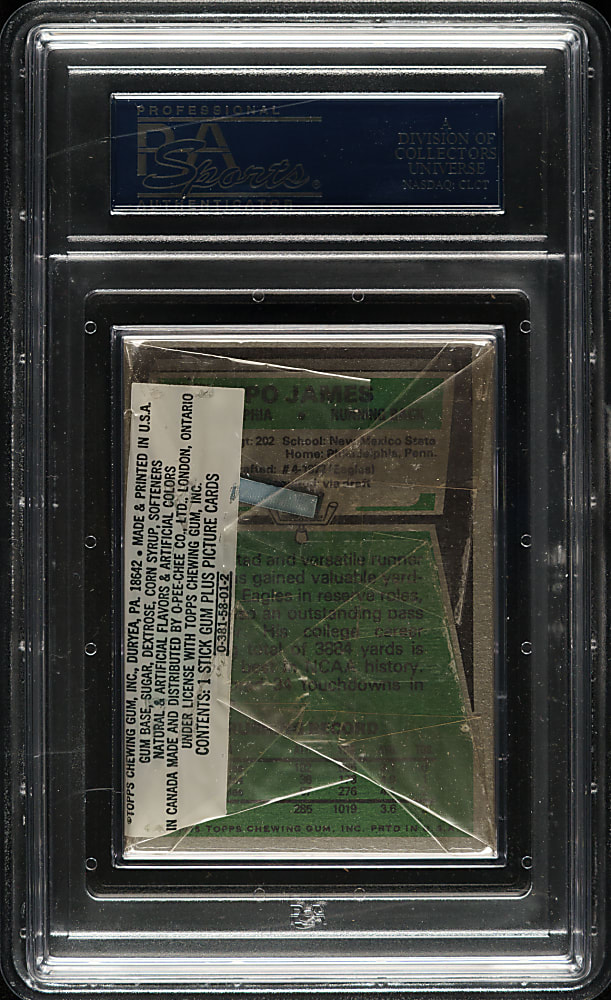 1975 Topps Football Unopened Cello Pack PSA MINT 9