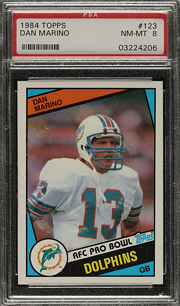 1984 Topps Football #123 Dan Marino Rookie PSA NM-MT 8