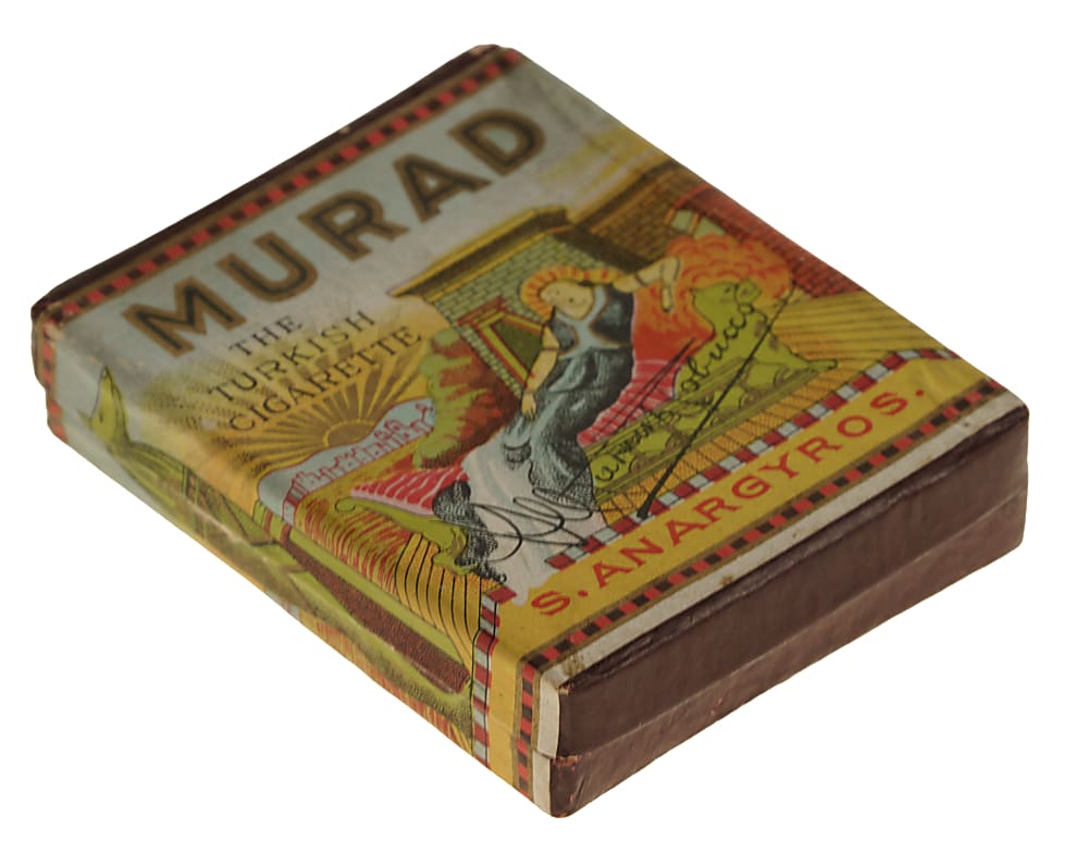 Circa 1910 Original Murad Cigarette Box Including T51 Card