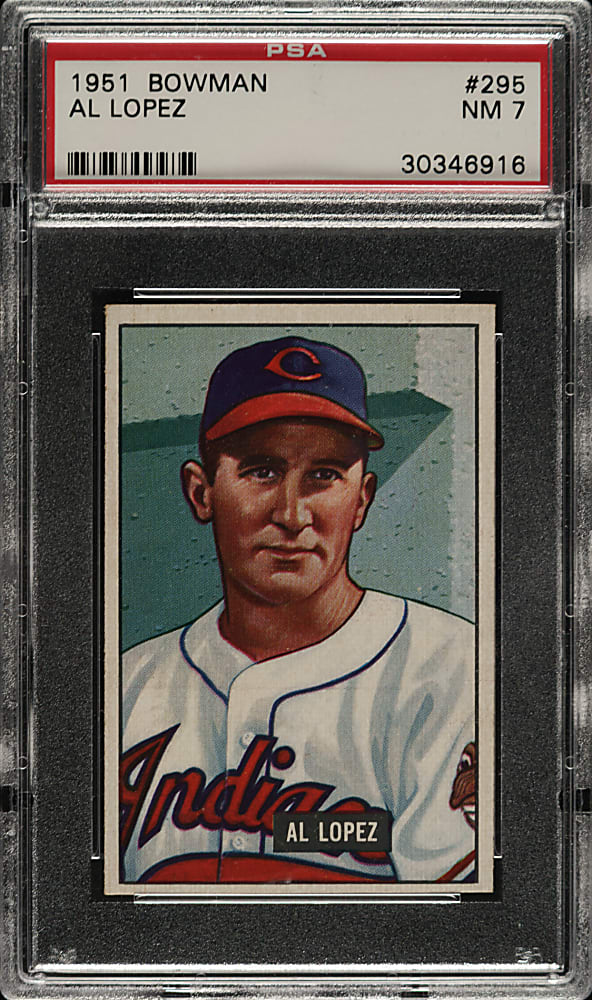 1951 Bowman #295 Al Lopez PSA NM 7