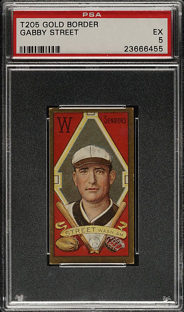 1911 T205 Gold Border Gabby Street PSA EX 5