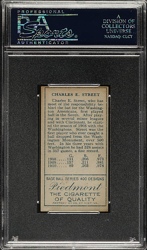 1911 T205 Gold Border Gabby Street PSA EX 5