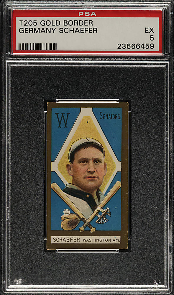 1911 T205 Gold Border Germany Schaefer PSA EX 5