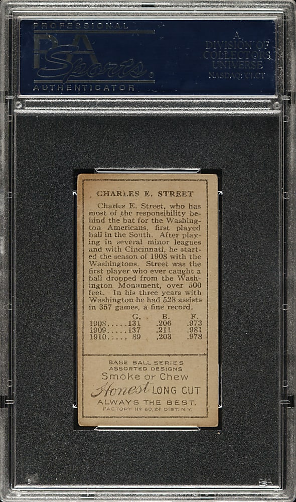 1911 T205 Gold Border Gabby Street PSA VG-EX 4