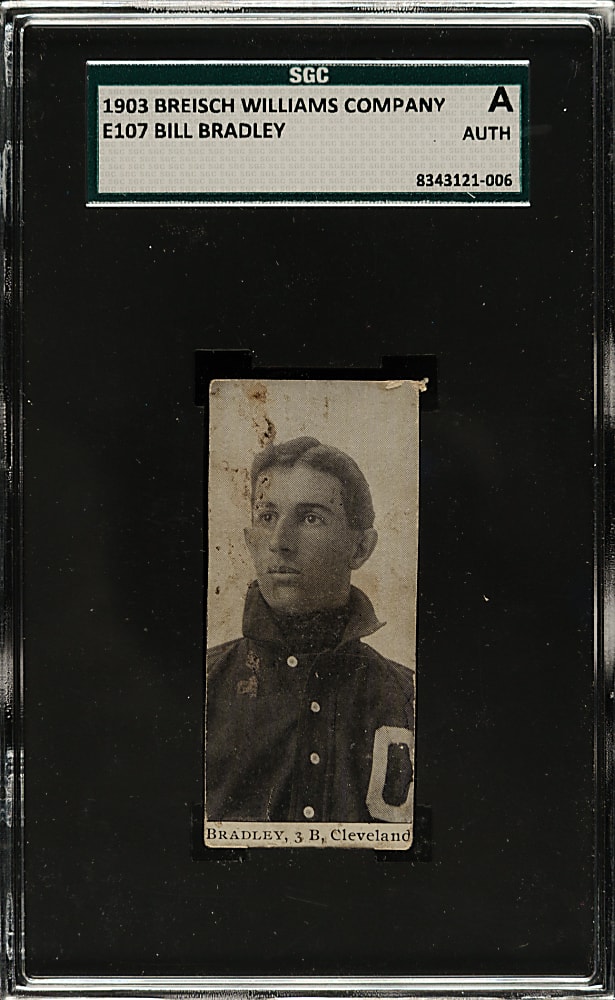 1903 E107 Breisch-Williams Bill Bradley SGC Authentic