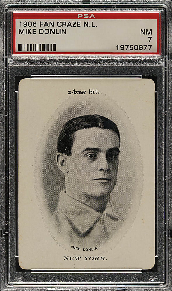 1906 Fan Craze American League Mike Donlin PSA NM 7