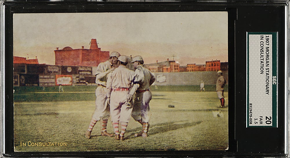 1907 PC778 Morgan Stationery "Red Belts" Postcard In Consultation SGC FAIR 20