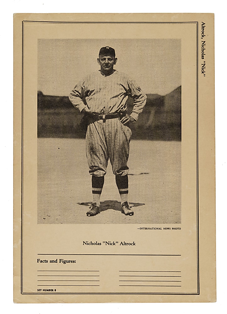 1946-1949 W603 Sports Exchange Nick Altrock