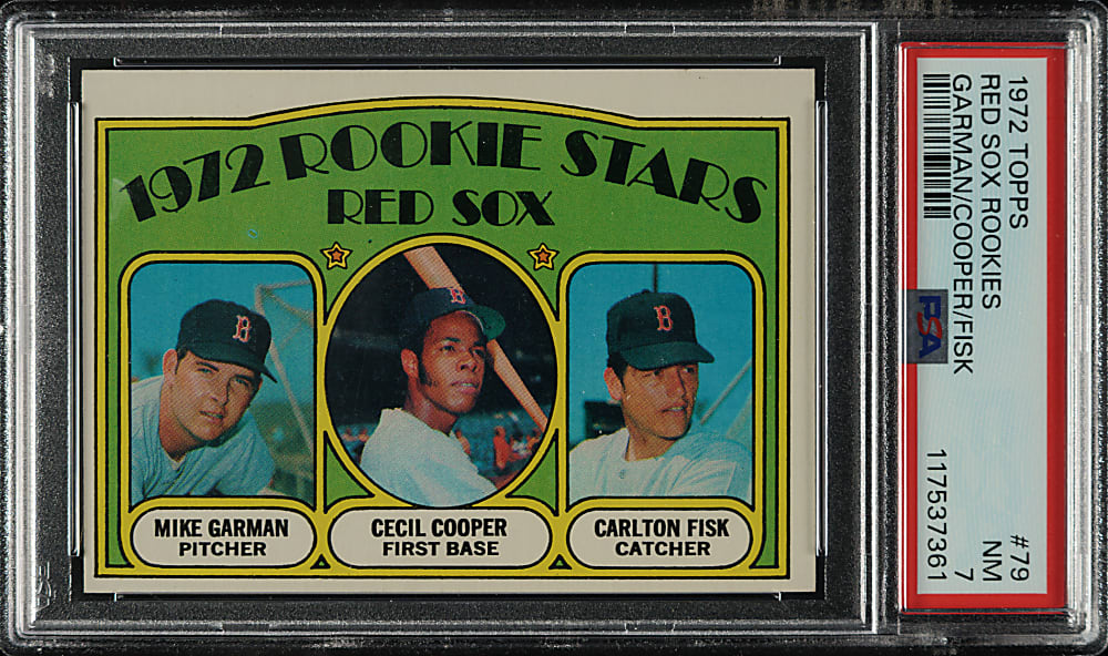 1972 Topps #79 Carlton Fisk Rookie PSA NM 7