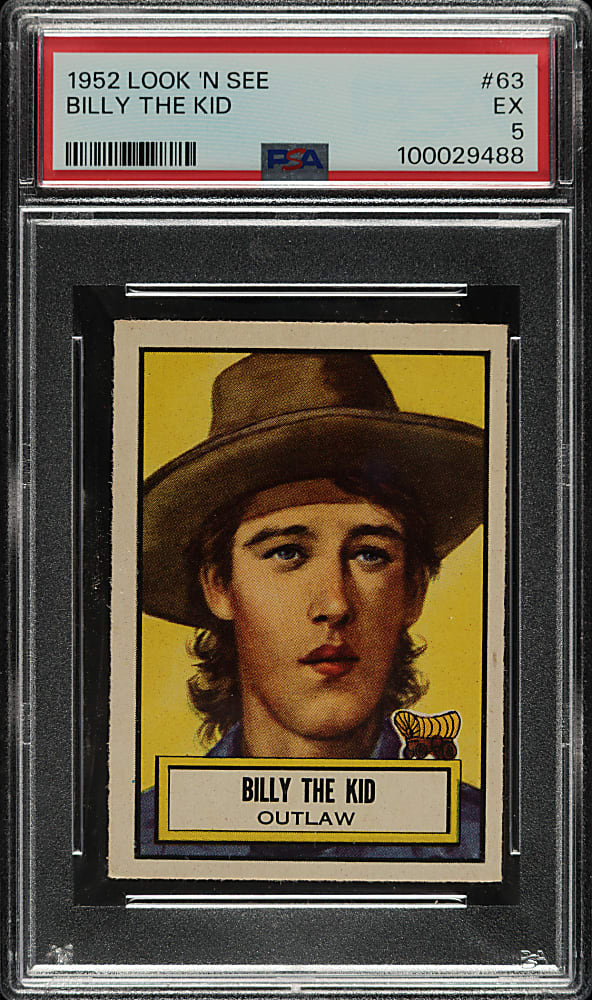 1952 Topps "Look 'n See" #63 Billy the Kid PSA EX 5