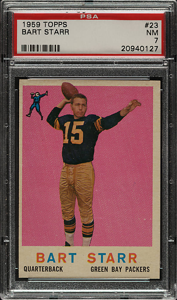 1959 Topps Football #23 Bart Starr PSA NM 7