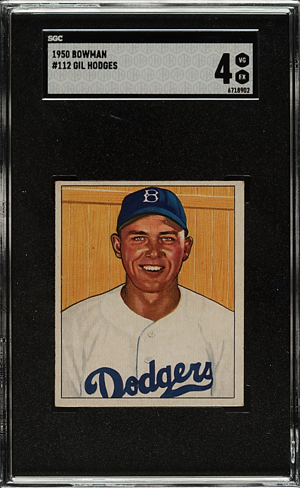 1950 Bowman #112 Gil Hodges SGC VG/EX 4