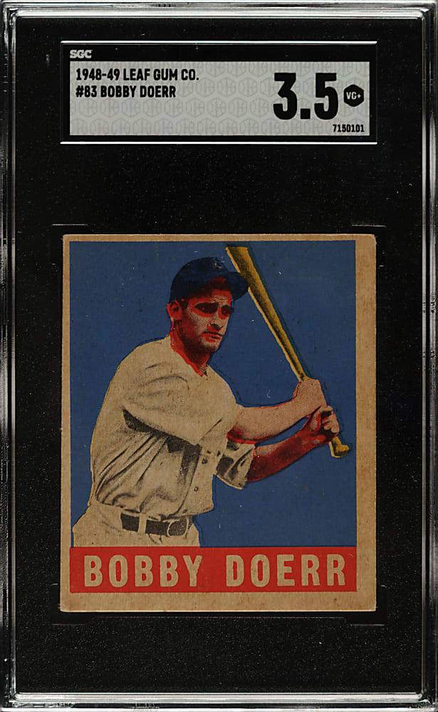 1948-1949 Leaf #83 Bobby Doerr SGC VG+ 3.5