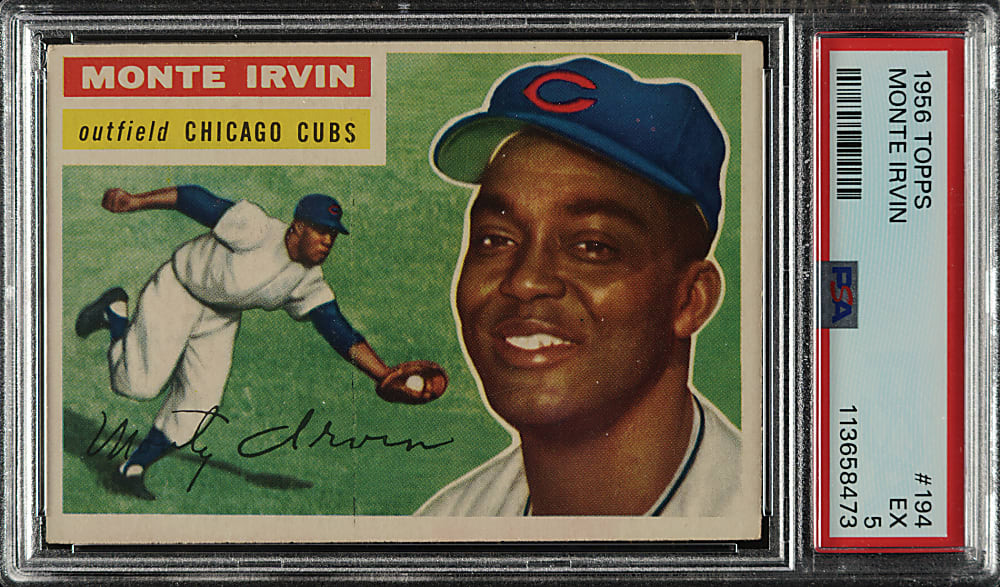 1956 Topps #194 Monte Irvin PSA EX 5