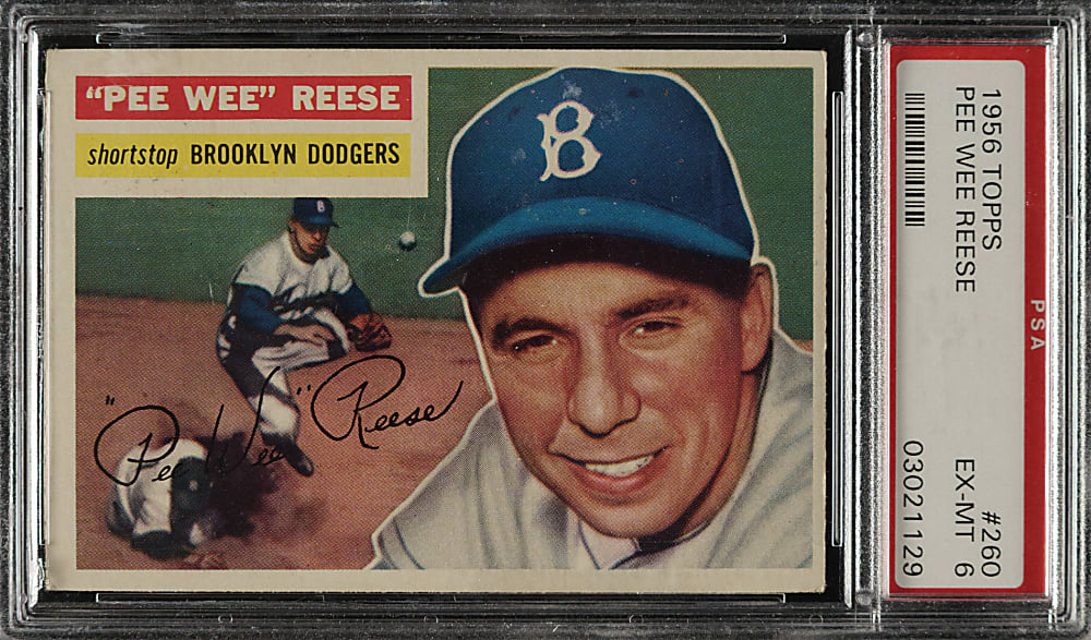 1956 Topps #260 Pee Wee Reese EX-MT 6