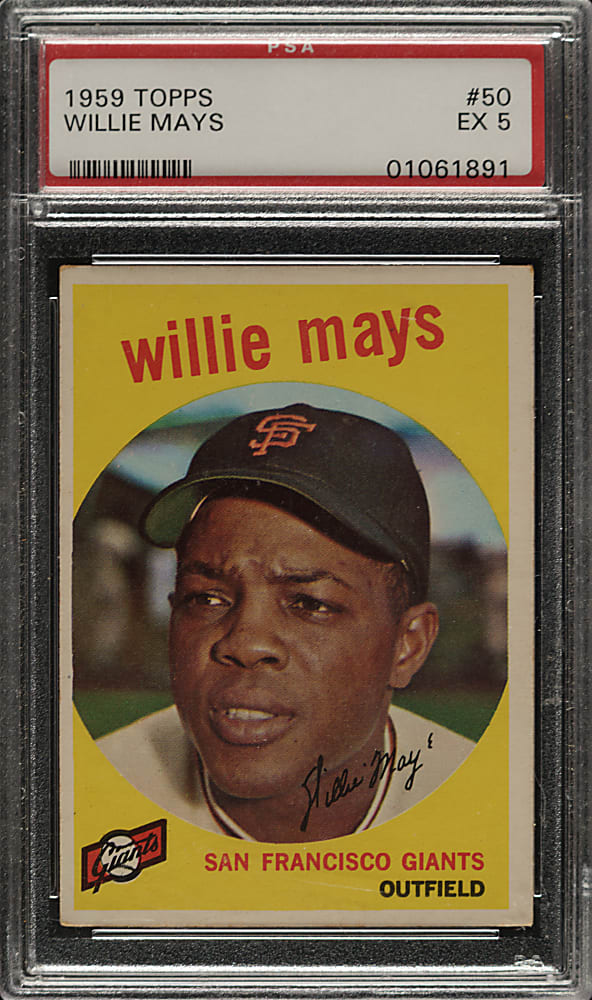 1959 Topps #50 Willie Mays PSA EX 5