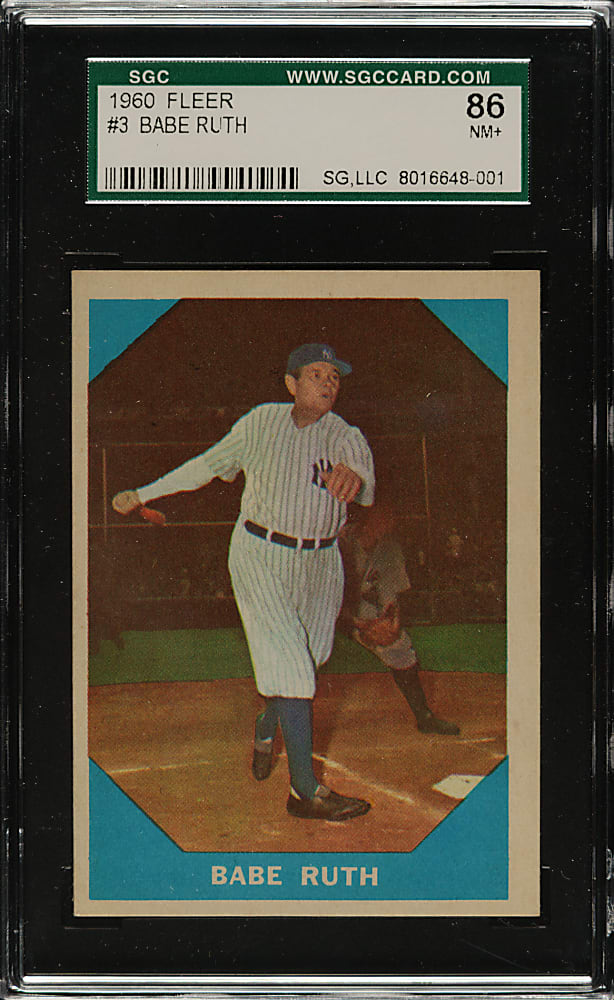 1960 Fleer All-Time Greats #3 Babe Ruth SGC NM+ 86