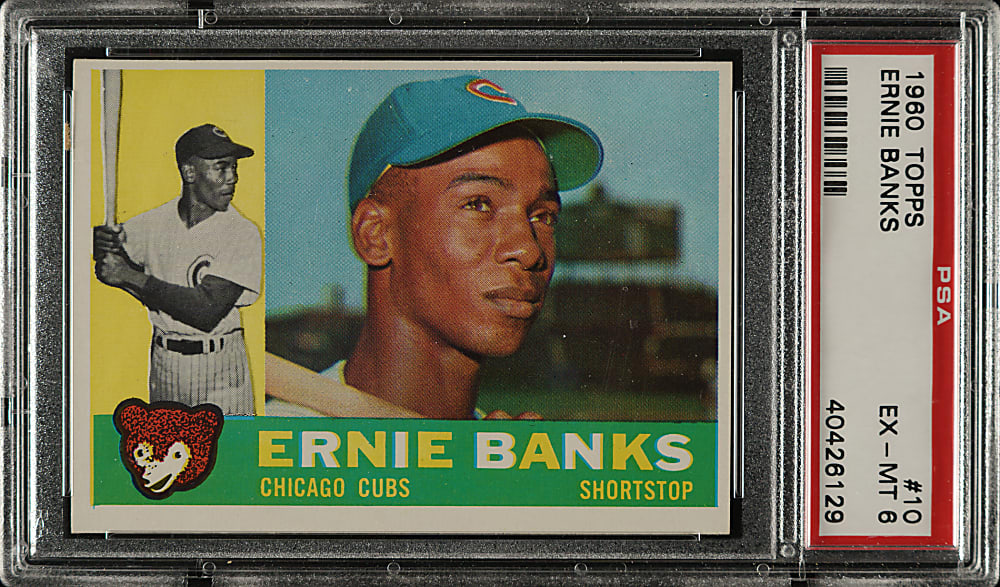 1960 Topps #10 Ernie Banks PSA EX-MT 6