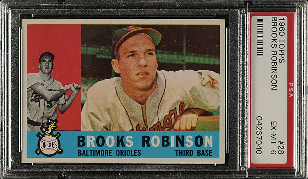 1960 Topps #28 Brooks Robinson PSA EX-MT 6