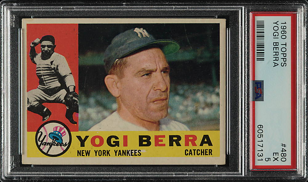 1960 Topps #480 Yogi Berra PSA EX 5