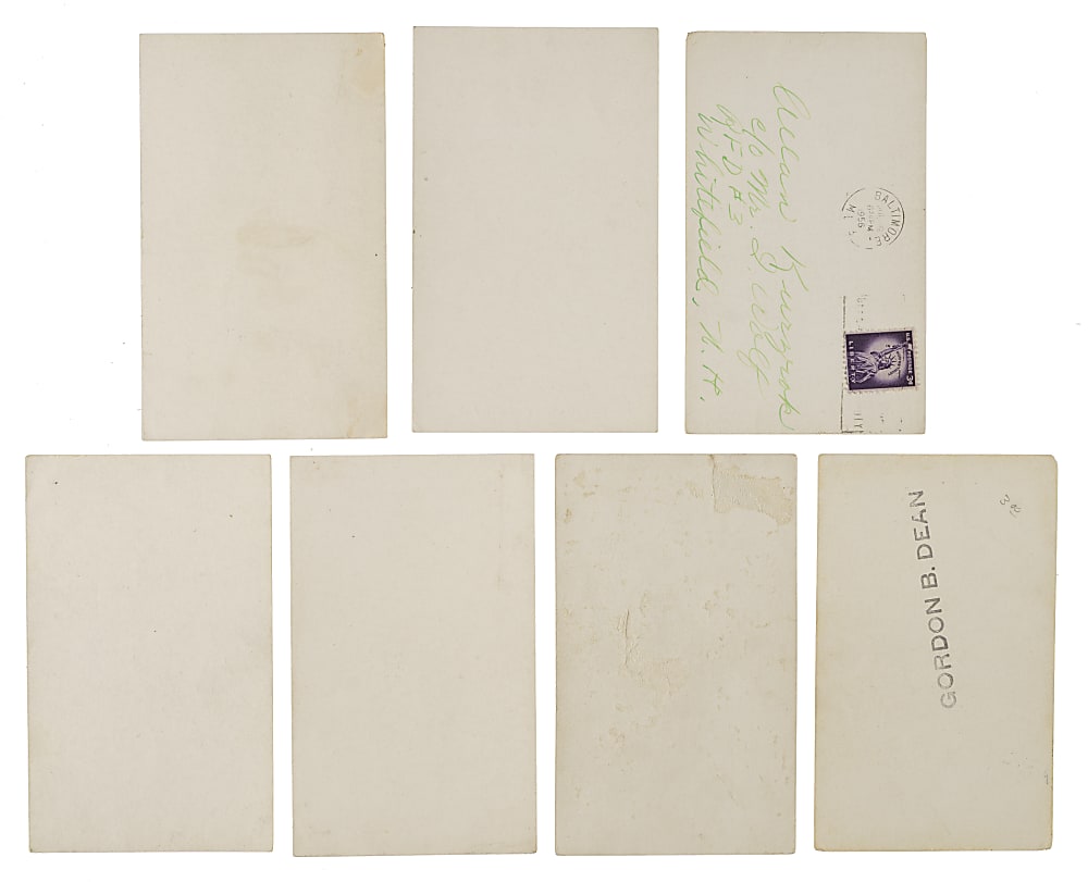 Signed 1936 R313 National Chicle "Fine Pen" Collection (7)